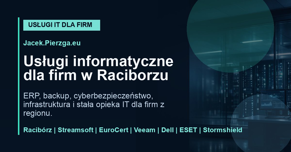 Backup danych w&nbsp;firmie: praktyczna checklista bezpieczeństwa IT
